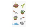 HobbyFun 3D-Sticker Garten mit Klebepunkt 8 Stück