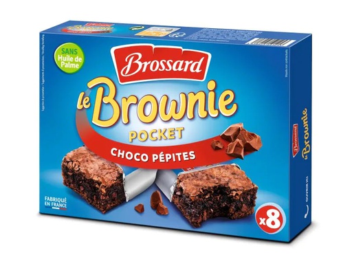[90027963 1090190] Brossard Mini Brownie mit Schokostückchen 8 Stück