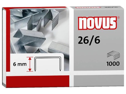 [90027971 914616] Novus Heftklammer 26/6 1000 Stück