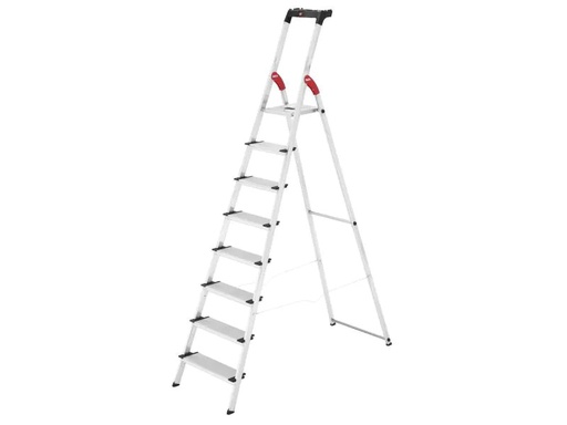 [90028060 566914] Hailo Stehleiter L80 Comfort Line 8 Stufen