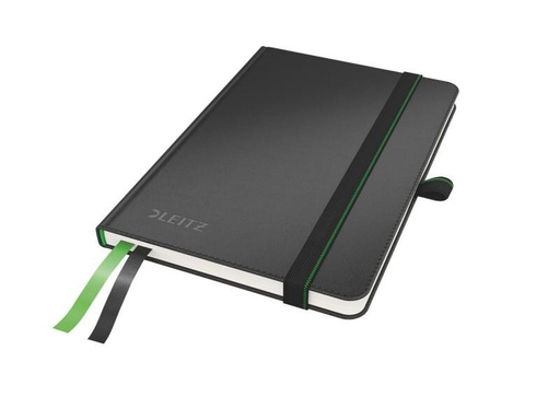 [90028099 739023] Leitz Notizbuch A6, Kariert, Schwarz