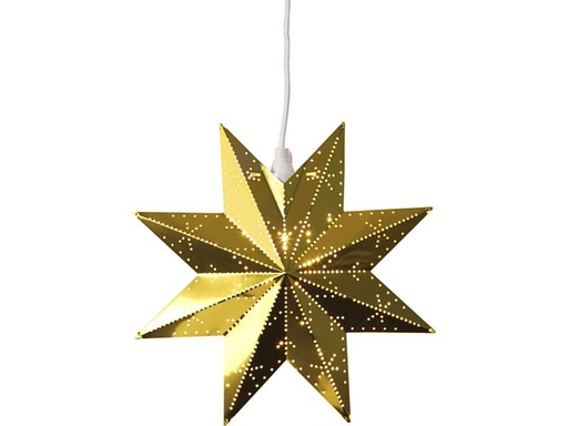 [90188546 1187352] Star Trading Fensterhänger Metallstern Classic, 28 cm, Messing