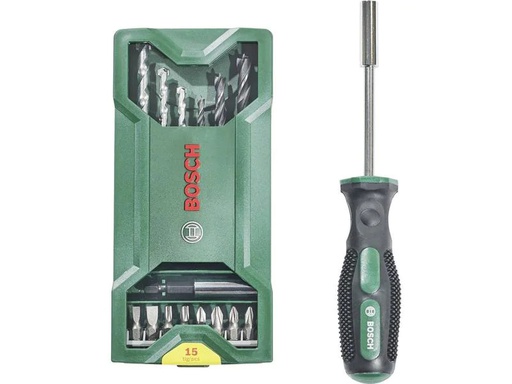 [90188594 1258096] Bosch Bohr- und Bitset Mini X-Line, 15+1 Stück