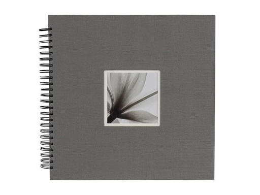 [90188768 1256197] Dörr Fotoalbum Unitex Spiralalbum 34 x 34 cm, Grau