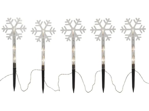 [90188827 1187358] Star Trading Dekolicht Wandy, 5er, mit Erdspiess, 25 cm