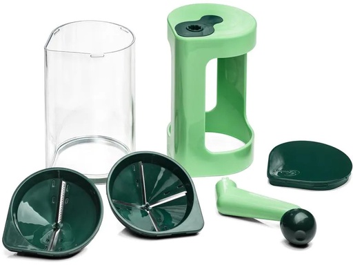[90188851 1259112] Genius Spiralschneider Nicer Dicer Super Julietti 6-teilig, Grün