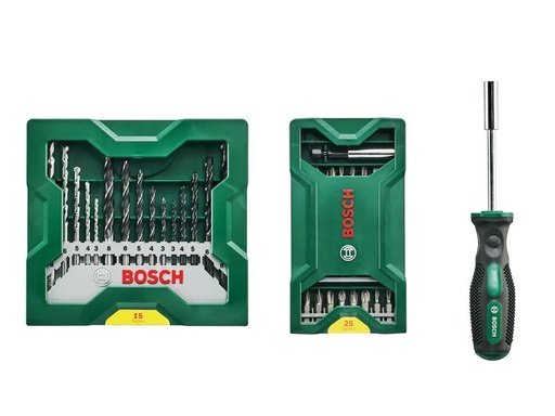 [90188895 1258097] Bosch Bohrer-Set Mini X-Line, 25+15+1 Stück