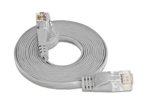 [90028154 314610] SLIM Slimpatchkabel RJ-45 - RJ-45, Cat 6, UTP, 15 m, Grau