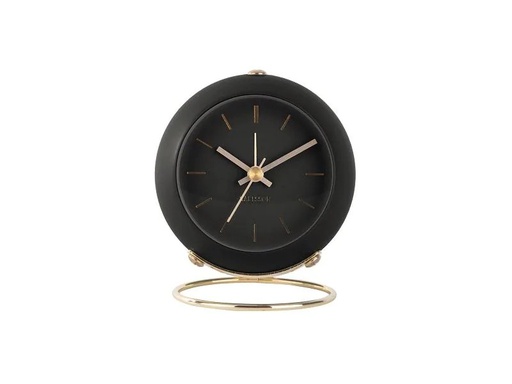 [90188927 1243051] KARLSSON Klassischer Wecker Globe Schwarz