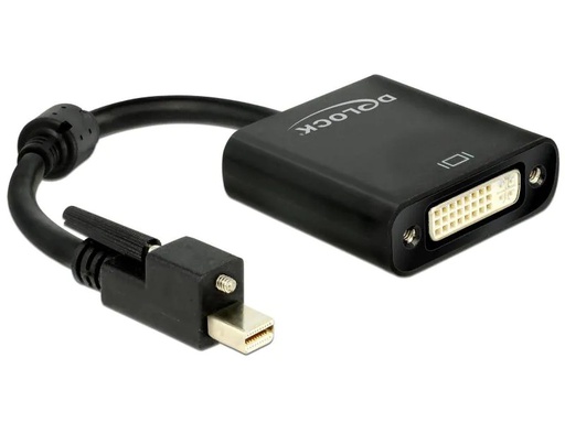 [90028217 557215] Delock Adapter Mini-Displayport - DVI, 4K, aktiv, verschraubbar