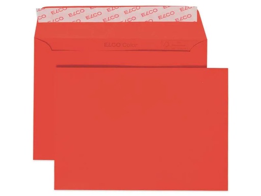 [90028342 1132475] ELCO Couvert Color C6, Keine Fenster, 25 Stück, Rot