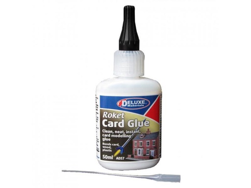 [90028397 778901] Deluxe Materials Modellbauklebstoff Roket Card Glue 1 Stück, Transparent
