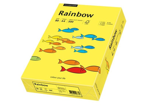 [90188977 1252450] Rainbow Kopierpapier Rainbow 80 g/m² A4, Mittelgelb