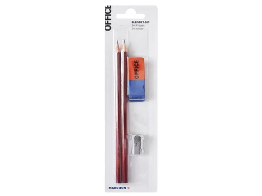 [90028458 879928] Office Bleistift HB, Rot, 2 Stück