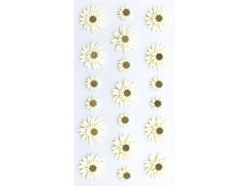 [90189097 1245427] Artoz Motivsticker Blume 1 Blatt, Creme