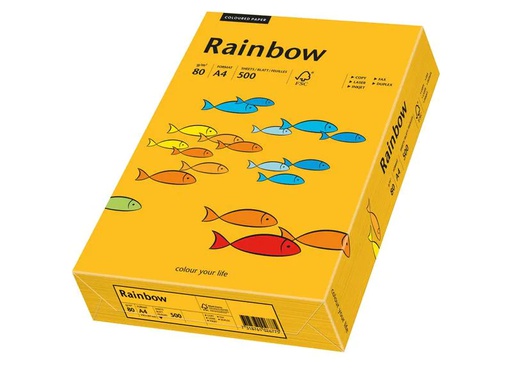 [90189109 1252451] Rainbow Kopierpapier Rainbow 80 g/m² A4, Mittelorange