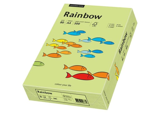[90189246 1252463] Rainbow Kopierpapier Rainbow 80 g/m² A4, Leuchtend Grün