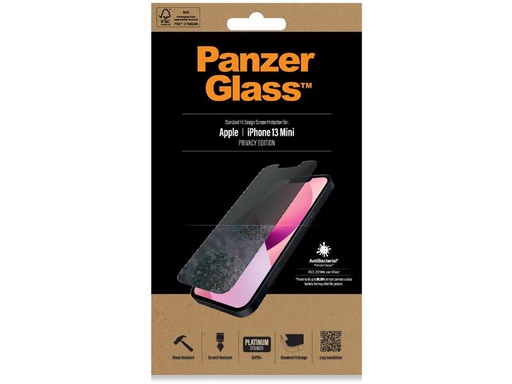 [90189419 1251635] Panzerglass Displayschutz Standard Fit AB Privacy iPhone 13 mini