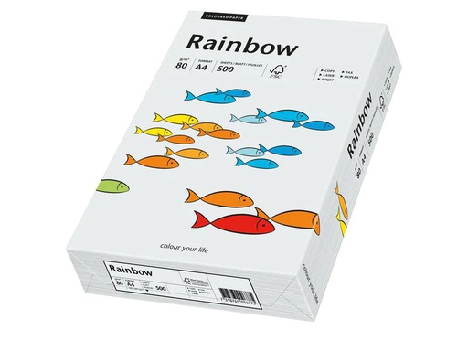 [90189506 1252459] Rainbow Kopierpapier Rainbow 80 g/m² A4, Hellgrau