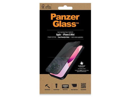 [90189703 1251641] Panzerglass Displayschutz Case Friendly AB Privacy iPhone 13 mini