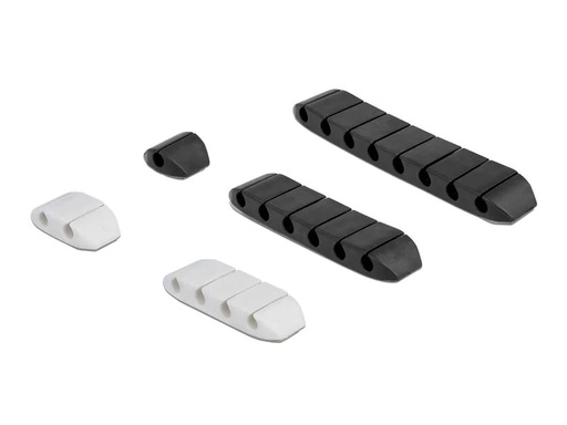 [90189721 1263393] Delock Kabelhalter trapezförmig Kombi Set 10 Stück