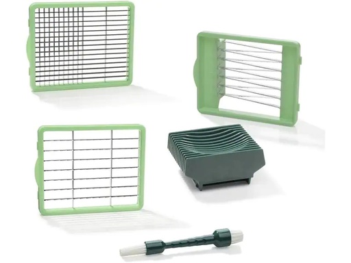 [90189883 1259117] Genius Gemüseschneider Nicer Dicer Chef 5-teilig, Dunkelgrün