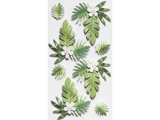 [90189975 1245425] Artoz 3D-Sticker Palmenblätter 1 Blatt