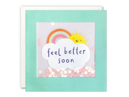 [90190157 1259484] Cart Genesungskarte Feel better soon 12.5 x 12.5 cm