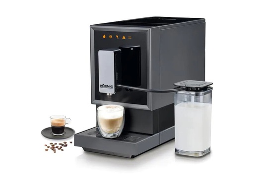 [90190173 1217489] Koenig Kaffeevollautomat Finessa Cube Milk Plus Grau, Schwarz