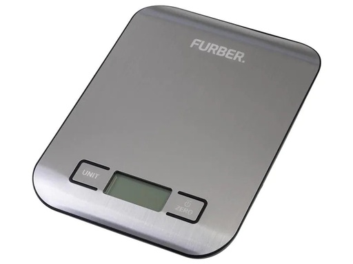[90190326 1198742] FURBER Küchenwaage USB Silber