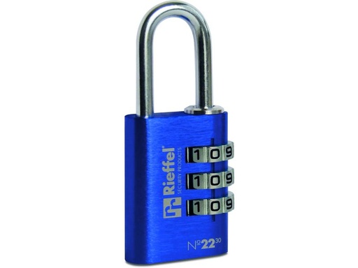 [90028640 915948] Rieffel Zahlenschloss Nr. 22/30 Blau