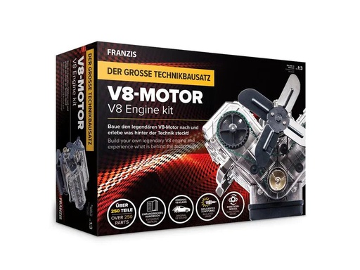 [90191212 1258055] Franzis Motorbausatz V8 DE/EN