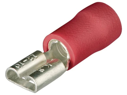 [90028708 846980] Knipex Flachsteckhülsen 4.8 x 0.8 mm Rot, 100 Stück