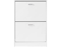 VASAGLE Schuhschrank  mit 2 Klappen 24 x 83.5 cm, Weiss