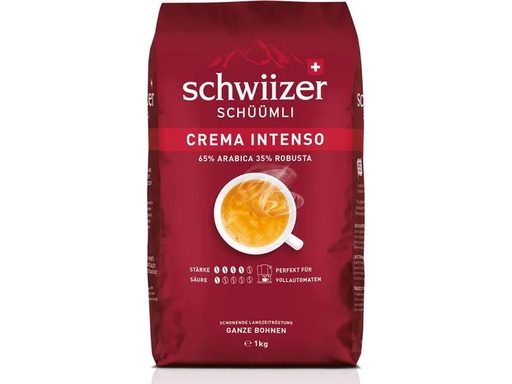 [90191480 1266266] Schwiizer Kaffeebohnen Crema Intenso 1 kg