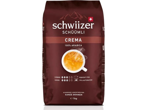 [90191484 1266262] Schwiizer Kaffeebohnen Crema 1 kg