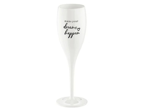 [90191582 1228795] Koziol Sektglas Superglas Make your dreams happen 100 ml, 1 Stk