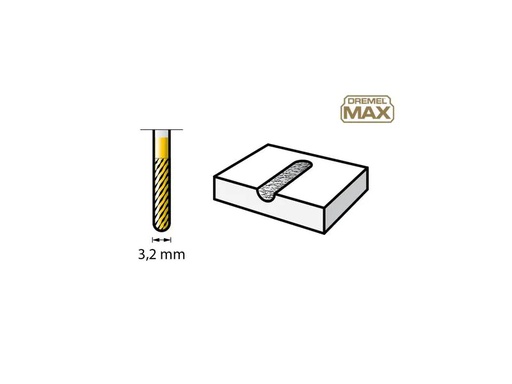 [90191794 1262156] Dremel Fräser 9901DM 1 Stück, Ø 3.2 mm