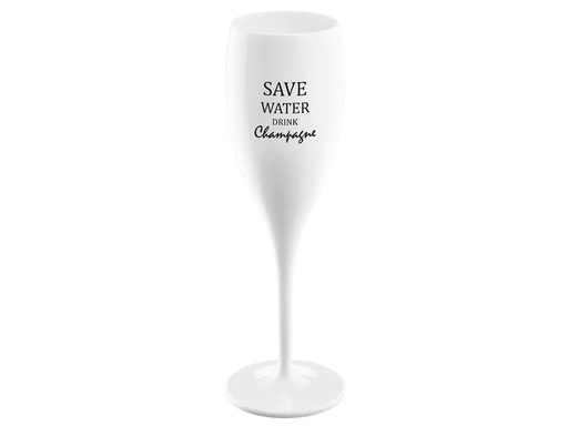 [90191825 1228793] Koziol Sektglas Superglas Save water drink champagne 100 ml, 1 Stk
