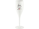 Koziol Sektglas Superglas Love is in the air 100 ml, 1 Stück, Weiss