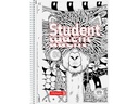 Brunnen Collegeblock ZENart Lama, A4, Liniert, Weiss; Schwarz