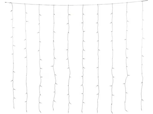[90192086 1179054] Konstsmide LED-Lichtervorhang für das Fenster 120 LED, 1.4 m, Indoor