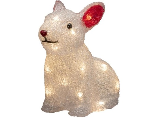 [90192091 1177056] Konstsmide LED-Figur Acryl Kaninchen, 22 cm