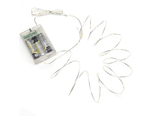 [90192094 428435] Konstsmide LED Lichterkette Angel Hair 3.9 m 40, LED Silber