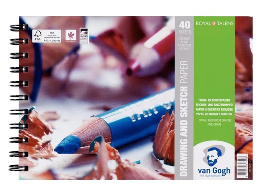 [90193287 1264060] Van Gogh Zeichenblock Zeichen und Skizzen Block 14.8 x 21 cm
