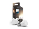 Philips Hue Leuchtmittel White E14 Luster Doppelpack 2 x 470 lm