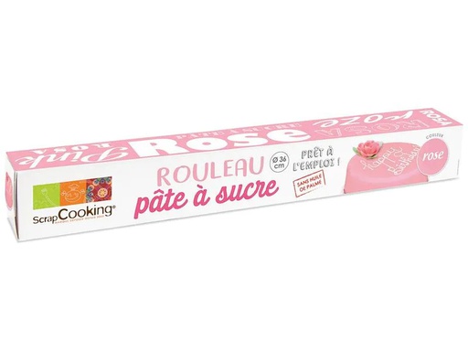 [90193712 1255165] ScrapCooking Ausgerollter Zuckerfondant 430 g Rosa