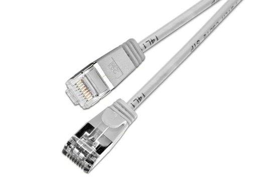 [90000267 353762] SLIM Slimpatchkabel RJ-45 - RJ-45, Cat 6, U/FTP, 1.5 m, Grau