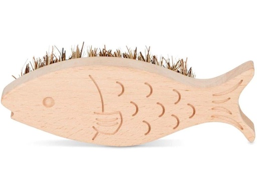[90194408 1246768] Kikkerland Gemüsebürste Fisch Hellbraun