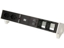 Bachmann Tischsteckdosenleiste DESK 2, 2x T13, 1x USB A/C, 2x Custom